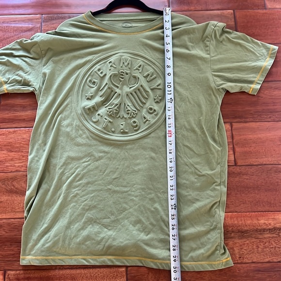 Authentic Germany Embossed XL T-shirt in Army Green Color - Picture 7 of 7
